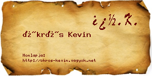 Ökrös Kevin névjegykártya